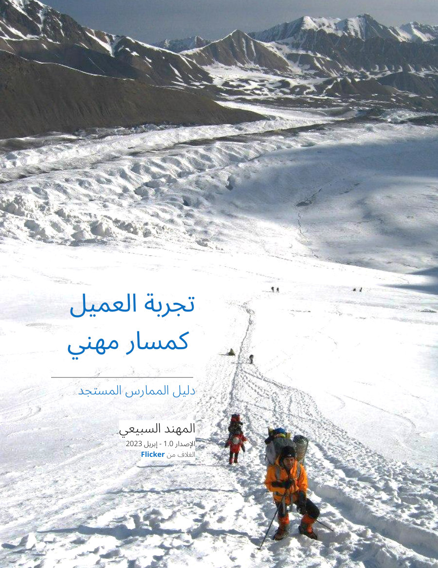 غلاف كتاب تجربة العميل كمسار مهني